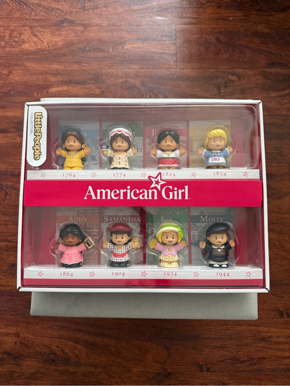 American Girl Little People Set - Red, Pink, Yellow, Green, Blue